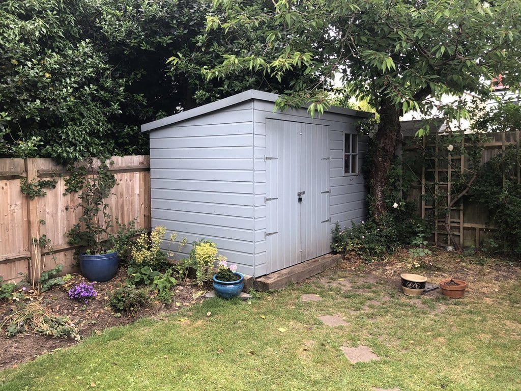A photo of my shed from a distance